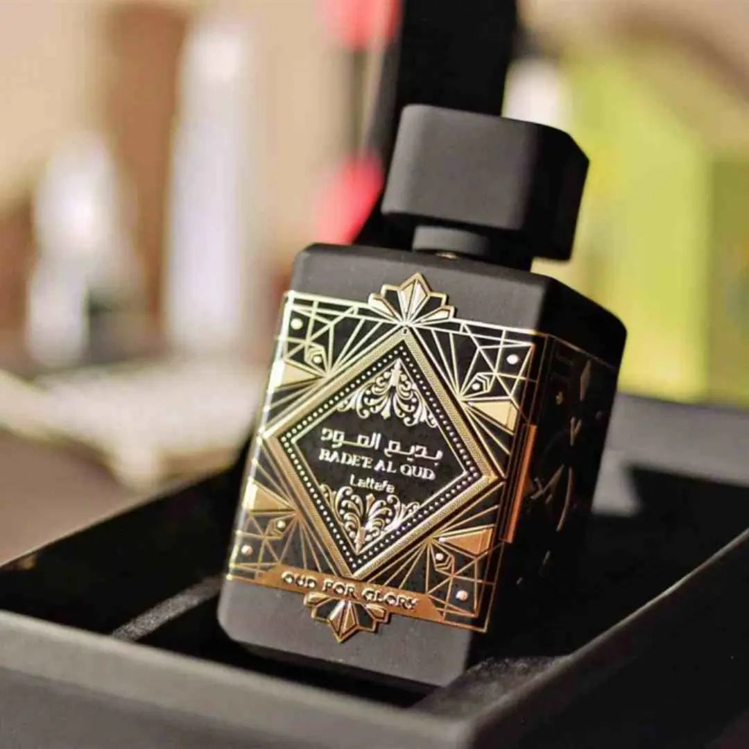 Combo Oud Intense – Lattafa Oud for Glory, Ombre Nomade, 9 PM + Perfumero Recargable