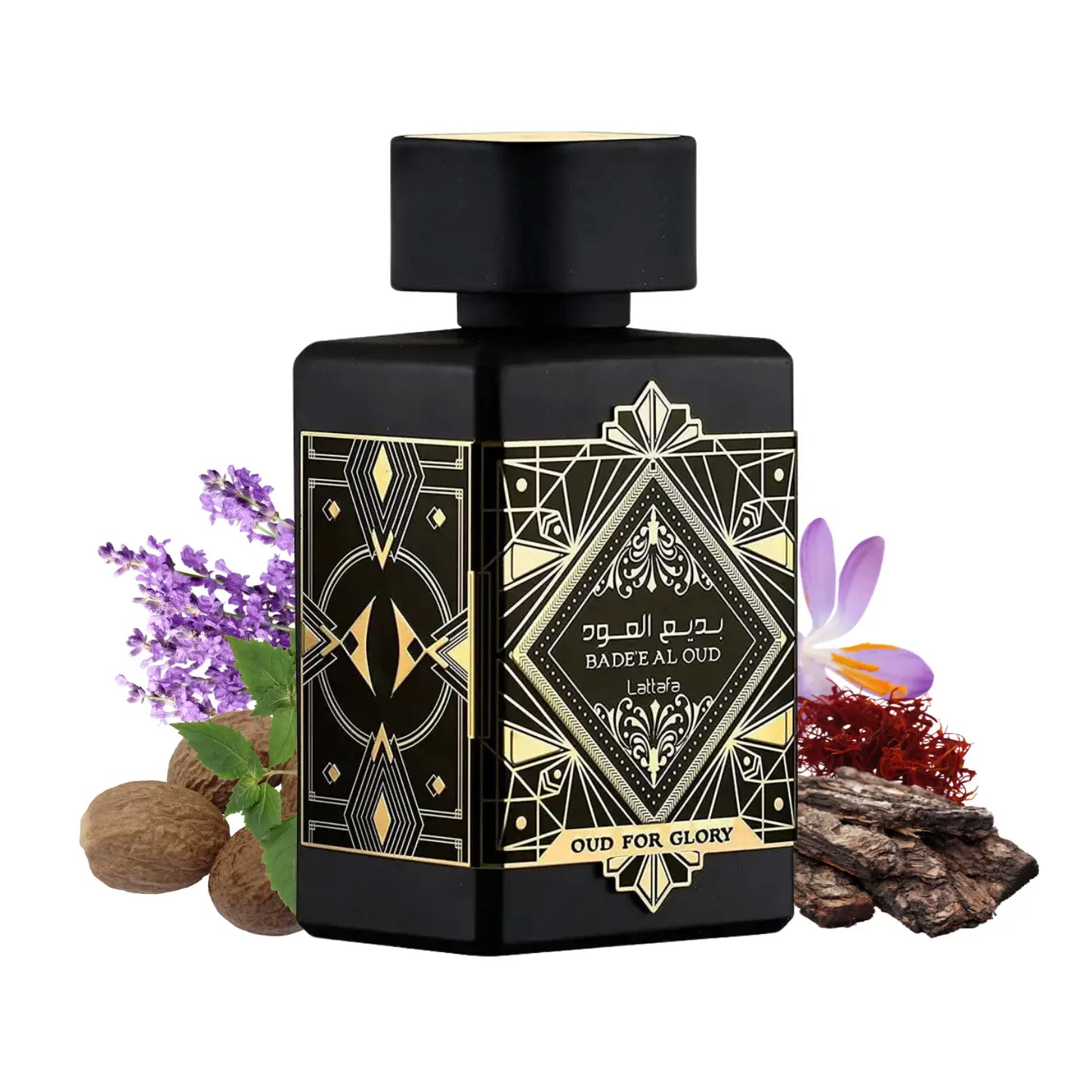 Set Lattafa 3 Perfumes Bade'e Al Oud Unisex - Eau de Parfum- (Oud for Glory + Amethyst + Honor & Glory)