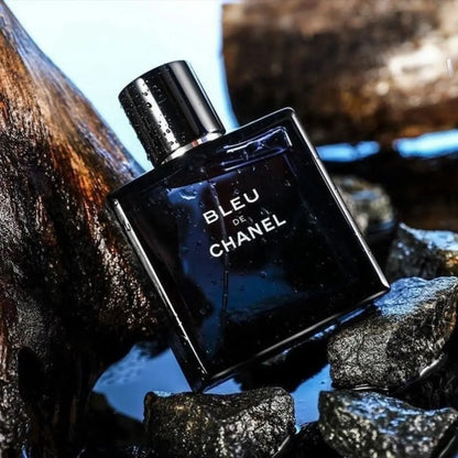 Combo Dark Seduction – Bleu de Chanel, 212 VIP Black, Sauvage, Bvlgari Man in Black + Perfumero Recargable
