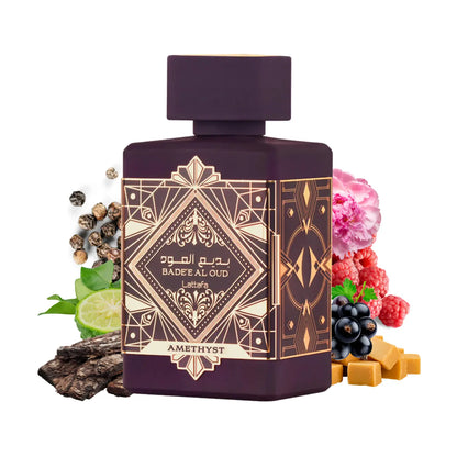 Set Lattafa 3 Perfumes Bade'e Al Oud Unisex - Eau de Parfum- (Oud for Glory + Amethyst + Honor & Glory)